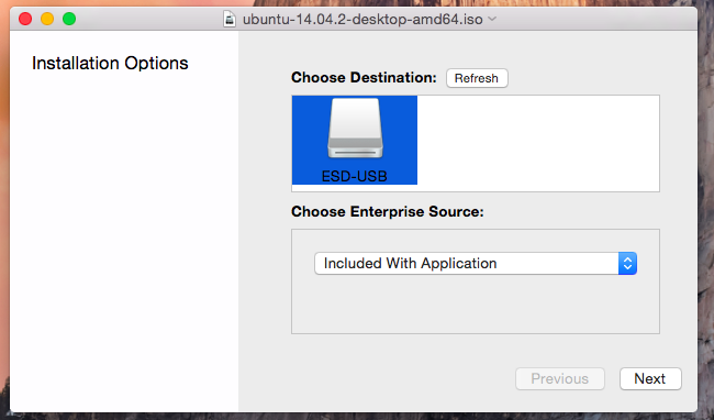 Installation Options Installation Options