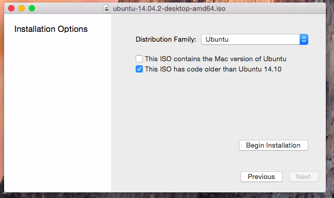 Begin Installation Begin Installation