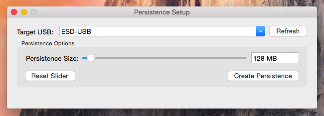 Persistence Size Persistence Size